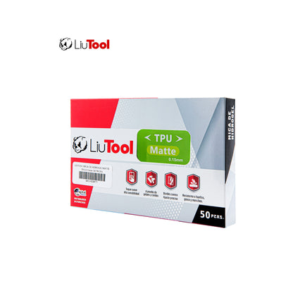 LIUTOOL MICA DE HIDROGEL MATE TPU .15mm (50pzas)