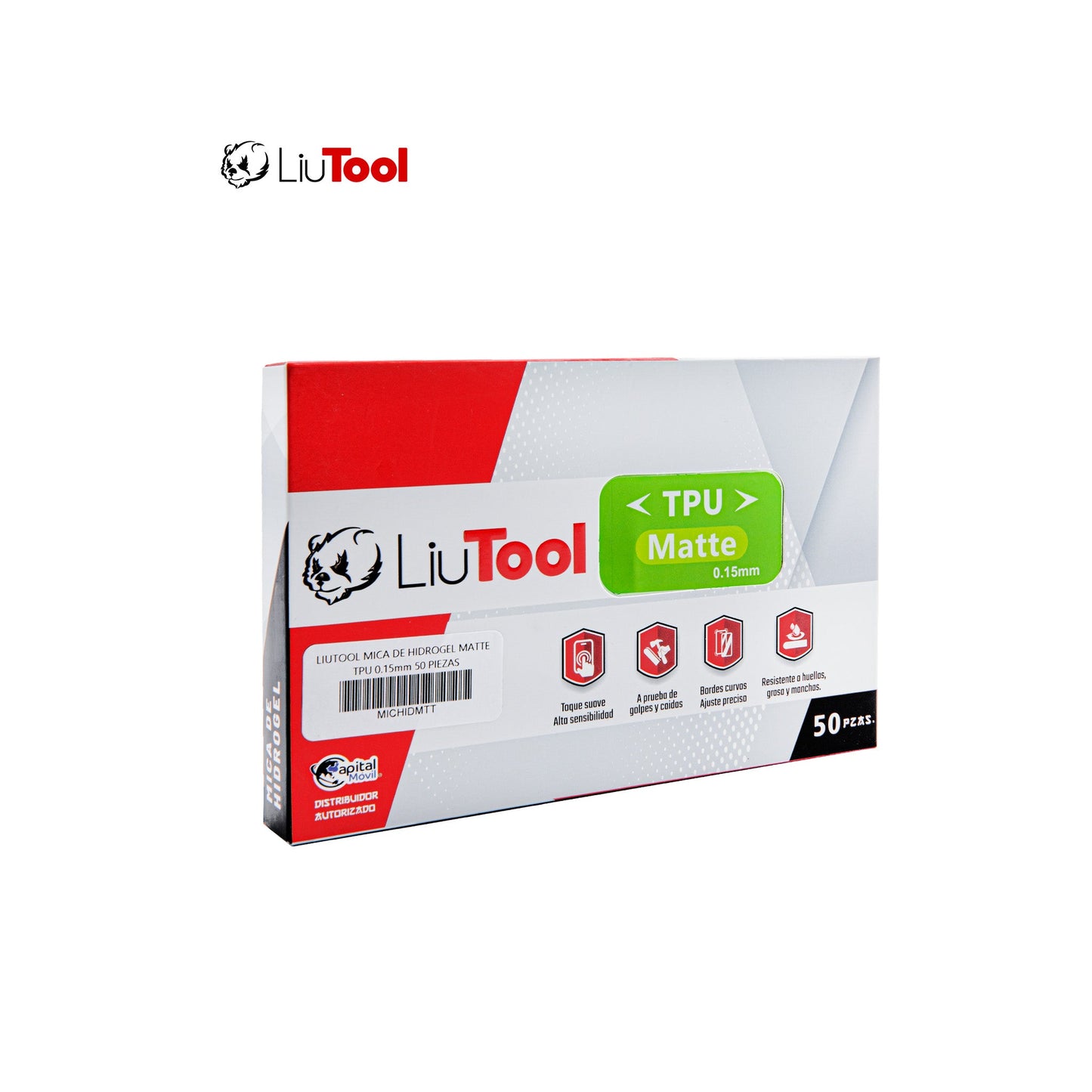 LIUTOOL MICA DE HIDROGEL MATE TPU .15mm (50pzas)