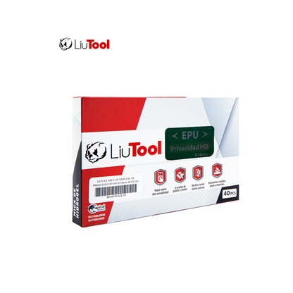 LIUTOOL MICA DE HIDROGEL DE PRIVACIDAD HD EPU .18mm (40pzas)