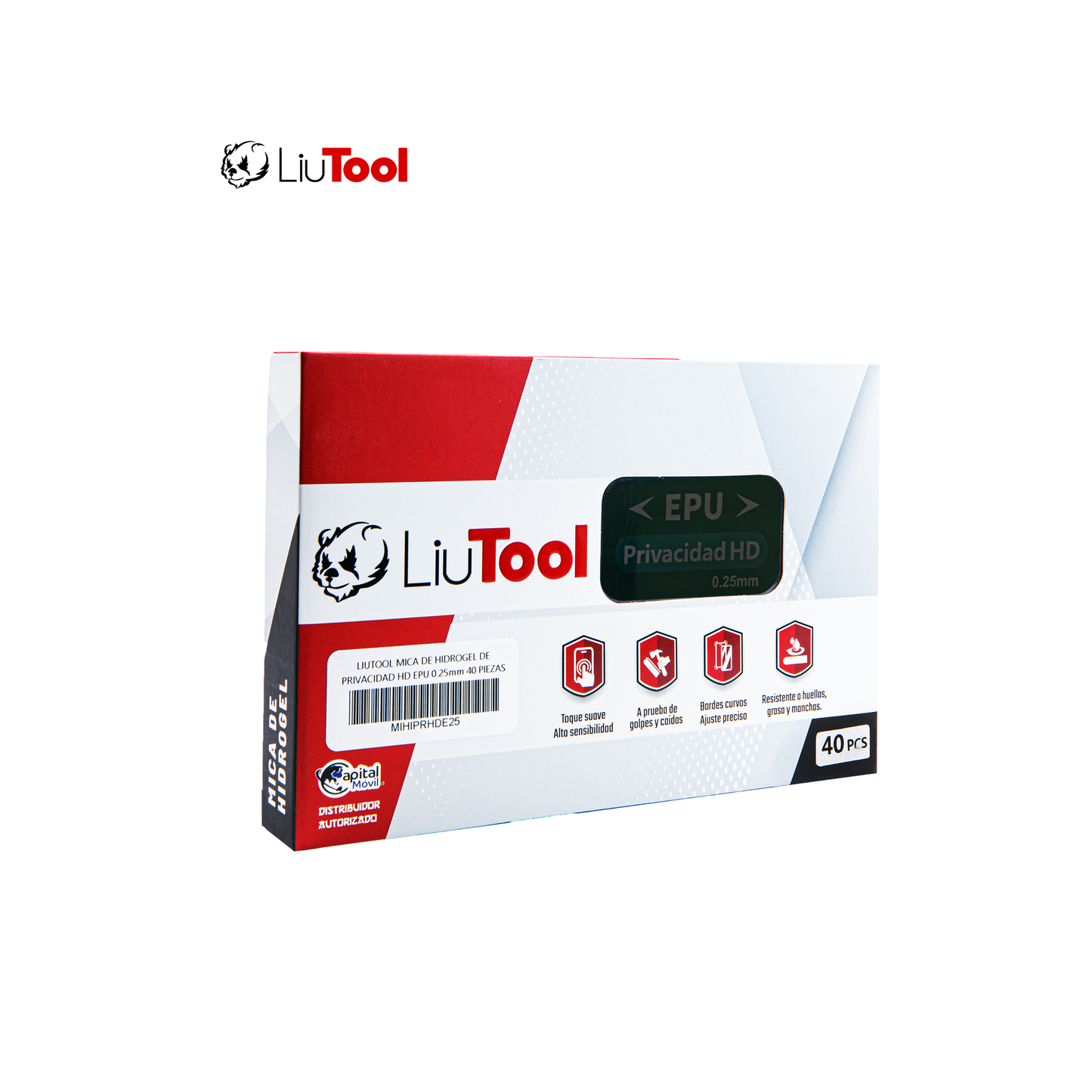 LIUTOOL MICA DE HIDROGEL DE PRIVACIDAD HD EPU .25mm (40pzas)
