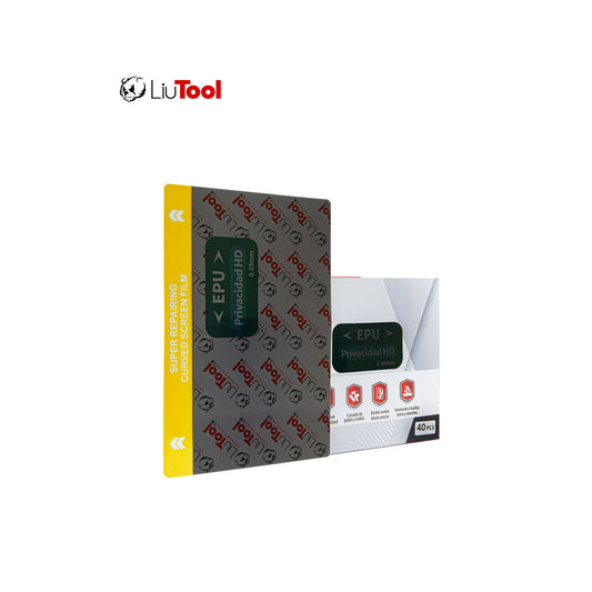 LIUTOOL MICA DE HIDROGEL DE PRIVACIDAD HD EPU .25mm (40pzas)