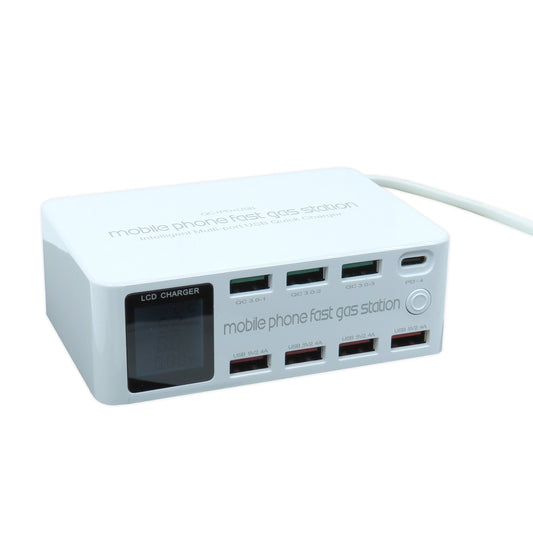 LIUTOOL MULTIPUERTO TESTER WL-818D, 7 PUERTOS USB, 1 PUERTO C