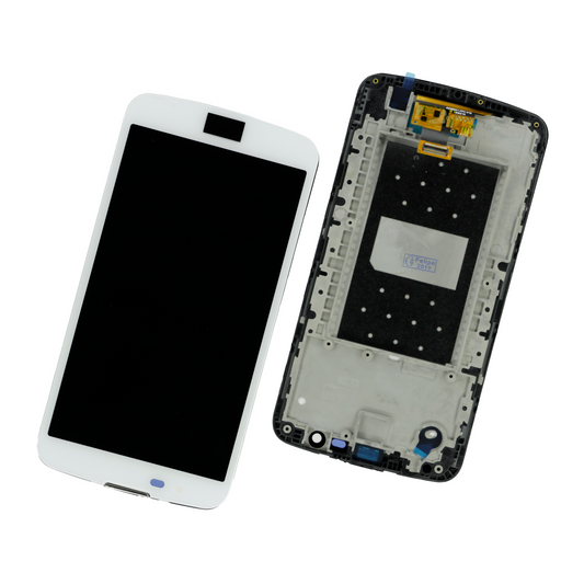 PANTALLA LG Q10 VERSION 3 CON MARCO BLANCO