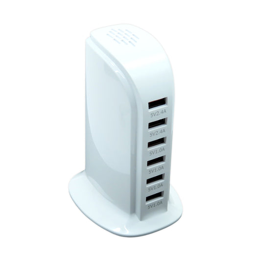 LIUTOOL MULTIPUERTO CARGADOR , 6 PUERTOS USB