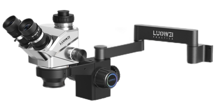 LUOWEI MICROSCOPIO TRINOCULAR GEEK FUTURE CON SOPORTE DE PARED LW-TR01BG-B3TV