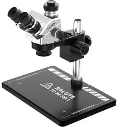 LUOWEI MICROSCOPIO TRINOCULAR GEEK FUTURE CON ARO DE LUZ LW-TR01-B3TV